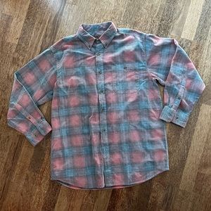 Clearwater Outfitters Button Down Shirt Mens Large Textured Multicolor EUC